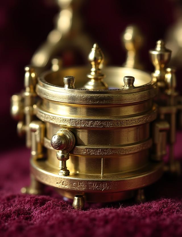 Astrolabio astronomico in ottone del XVIII secolo